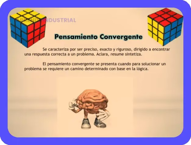Pensamiento Convergente: Soluciones Precisas y Lógicas 1 Pensamiento Convergente: Soluciones Precisas y Lógicas